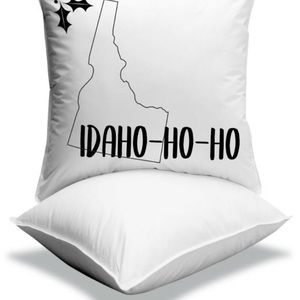 Idaho Christmas Throw Pillow Cover 18 x 18